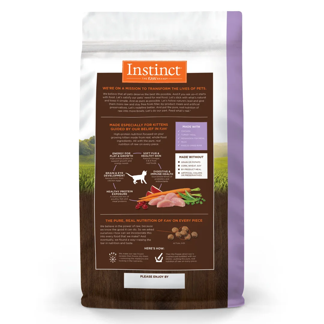 Instinct Original Real Chicken Grain-Free Dry Kitten Food, 2kg - Image 5