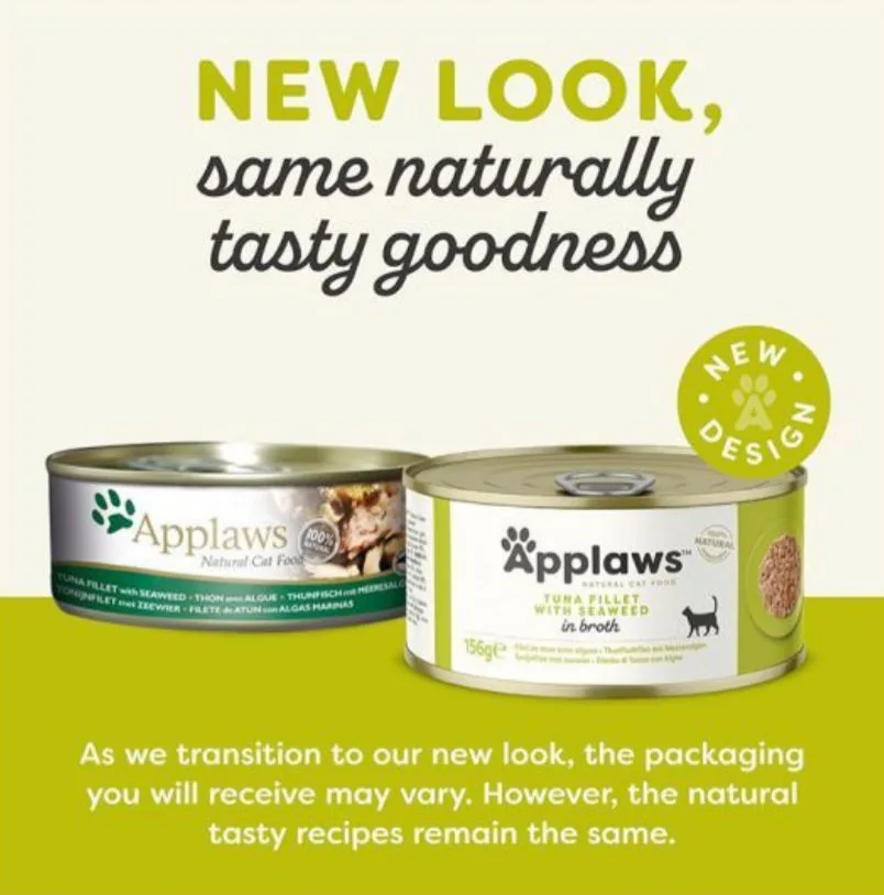 Applaws Tuna Fillet with Seaweed Wet Cat Food, 70 g - Image 3