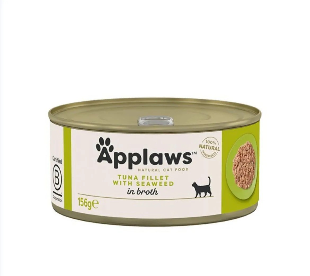 Applaws Tuna Fillet with Seaweed Wet Cat Food, 70 g