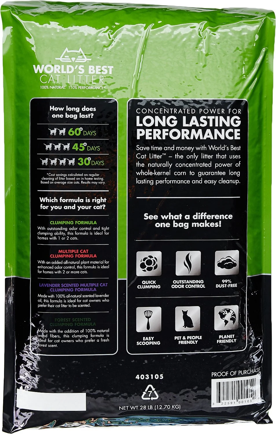 World's Best Unscented Clumping Corn Cat Litter - Image 2