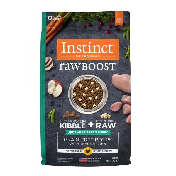 Instinct Raw Boost Grain-Free Recipe with Real Chicken for Large Breed Puppies, 9kg