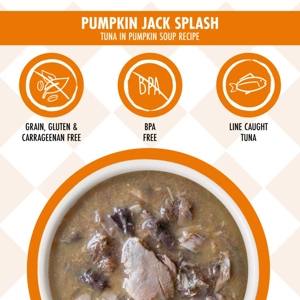 Weruva Cats in the Kitchen Pumpkin Jack Splash, Tune in Pumpkin Soup Wet Cat Food, 85 g - Image 3