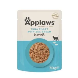 Applaws Tuna with Sea Bream Wet Cat Food, 70 g