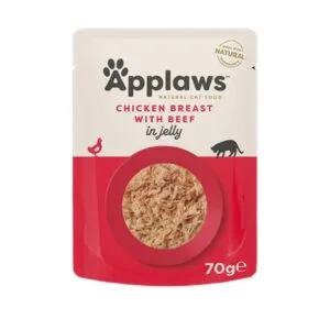 Applaws Chicken with Beef in Jelly Wet Cat Food, 70 g