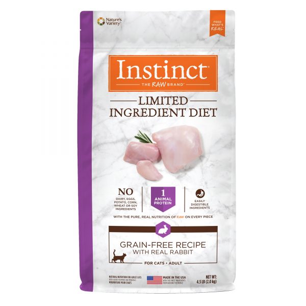 Instinct Limited Ingredient Diet Grain-Free Recipe with Real Rabbit Dry Cat Food, 2 kg