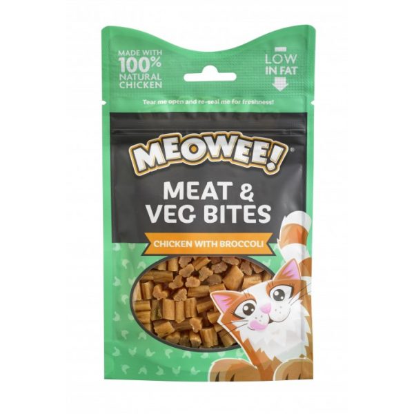 MEOWEE! Chicken with Broccoli Meat and Veg Bites, 35g