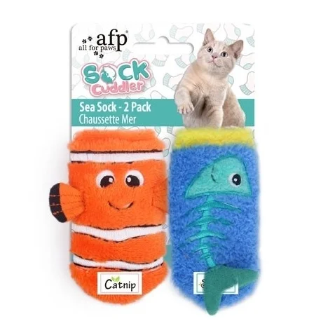 AFP Sea Sock Cuddler Cat Toy