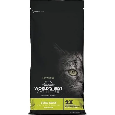 World's Best Cat Litter Zero Mess Pine Scented Clumping, 24 lb
