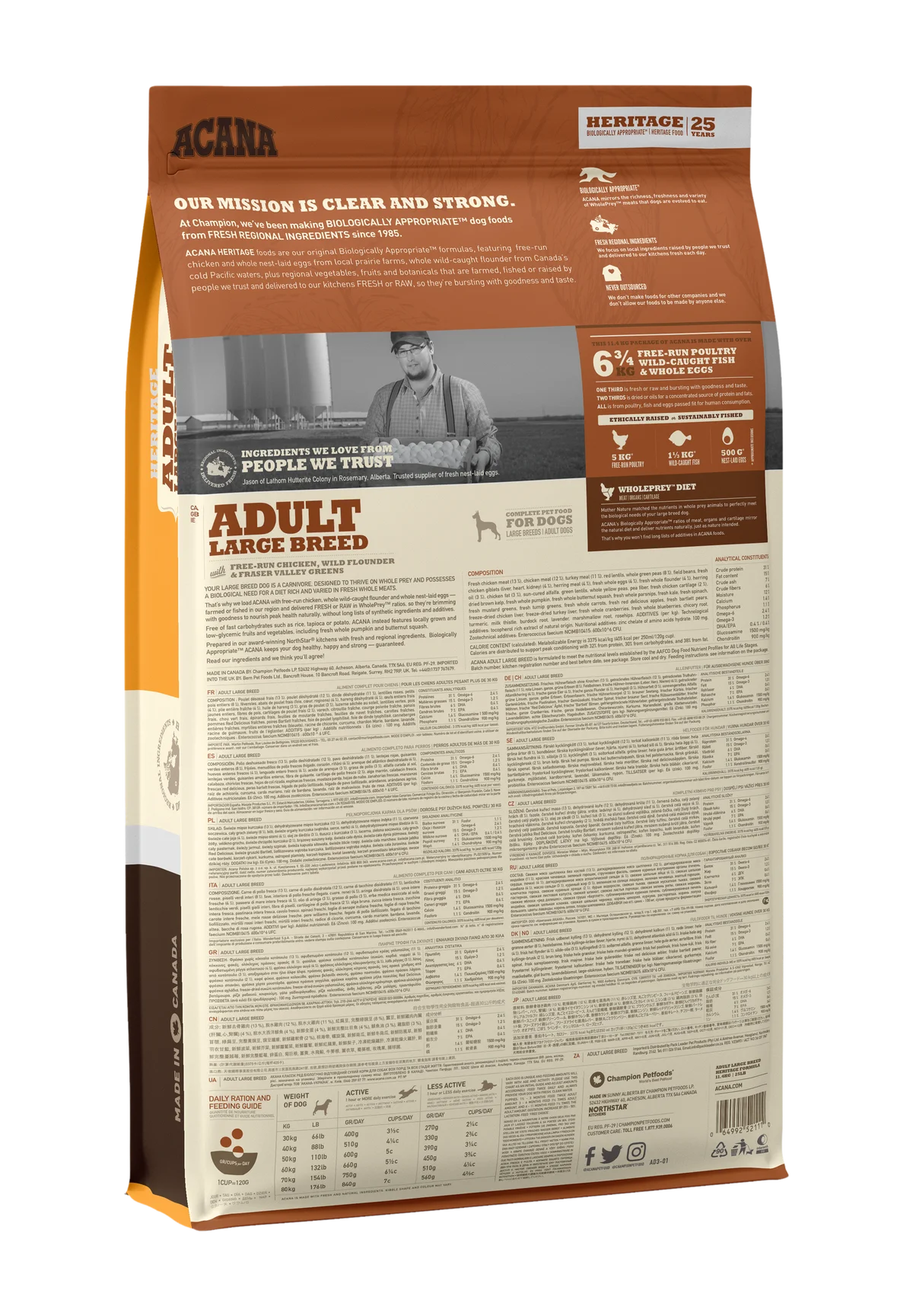 Acana Large Breed Dry Dog Food, 17 kg - Image 2