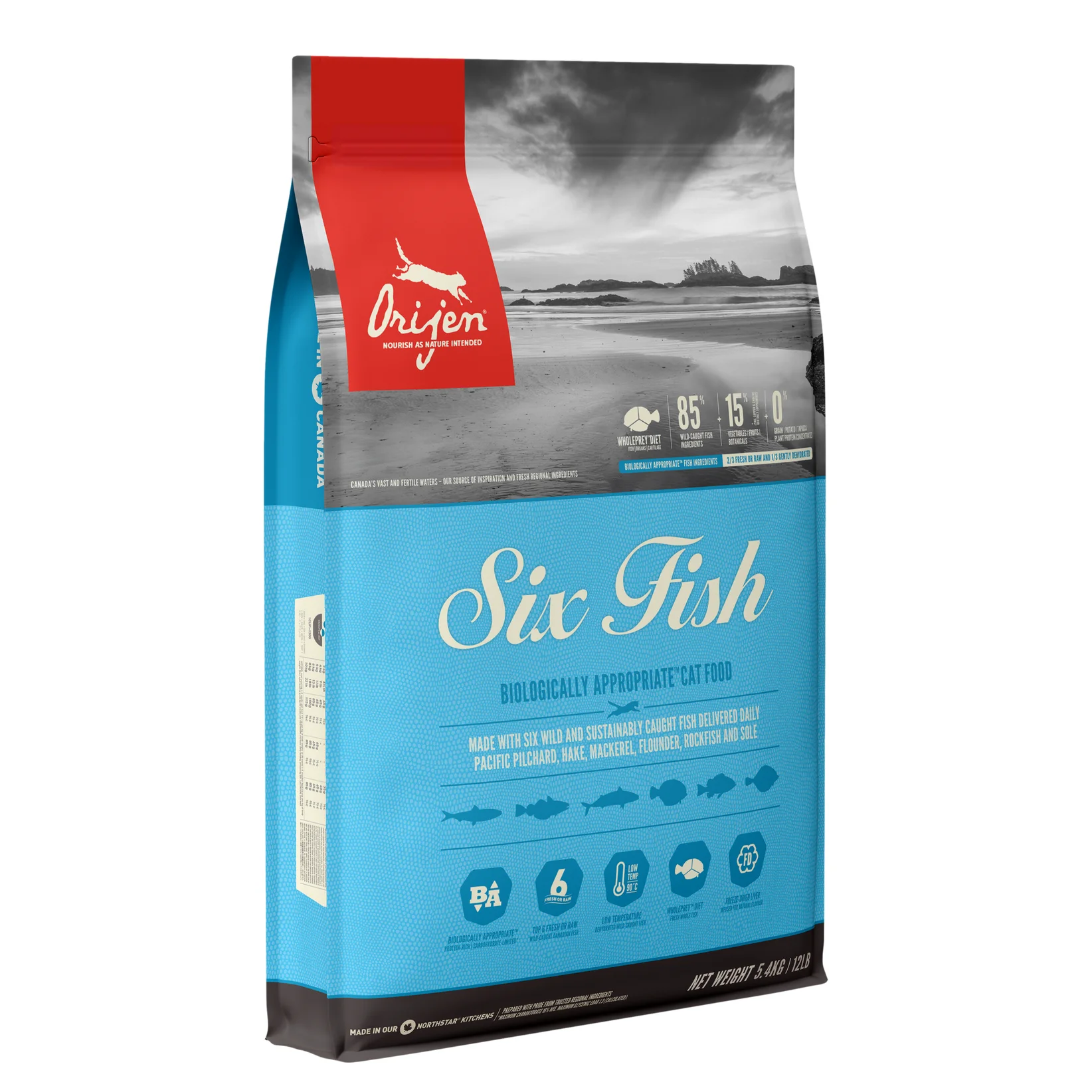 Orijen Six Fish Dry Cat Food, 1.8 kg
