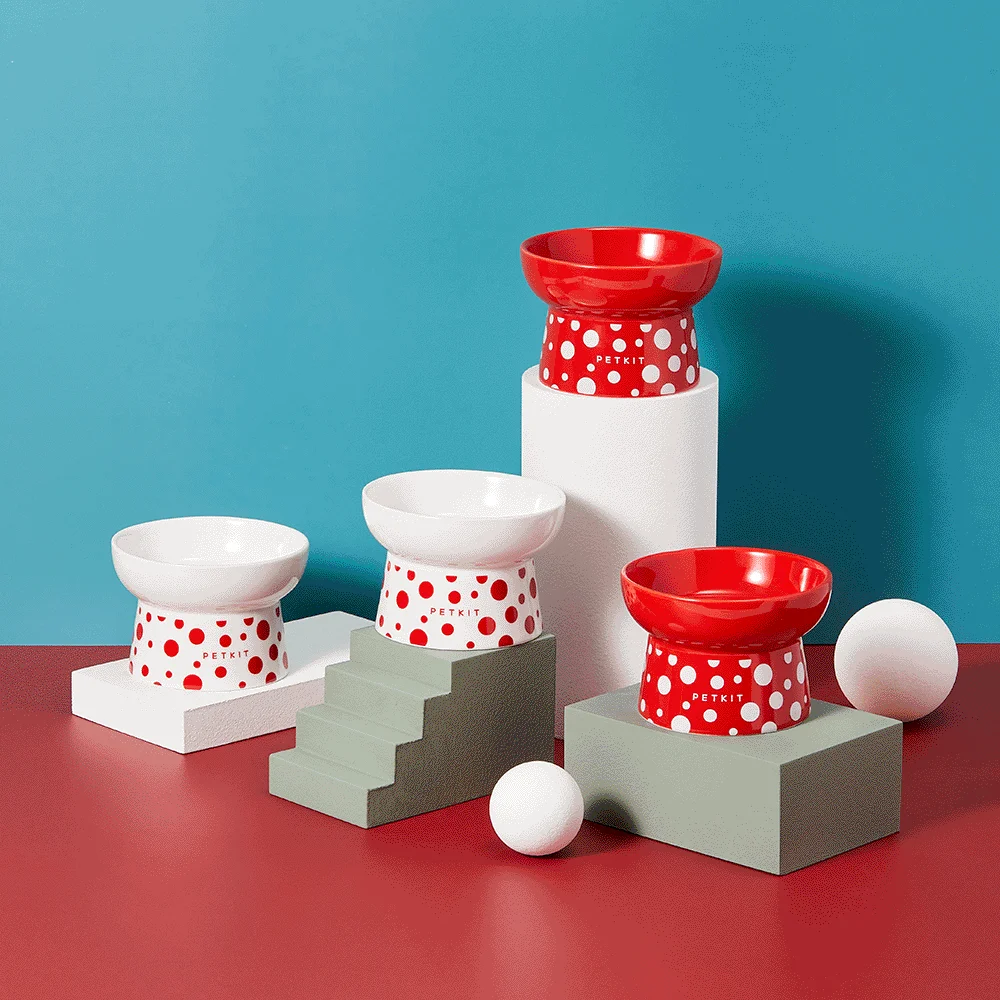 PetKit Polka Dot Ceramic Bowl - Image 5