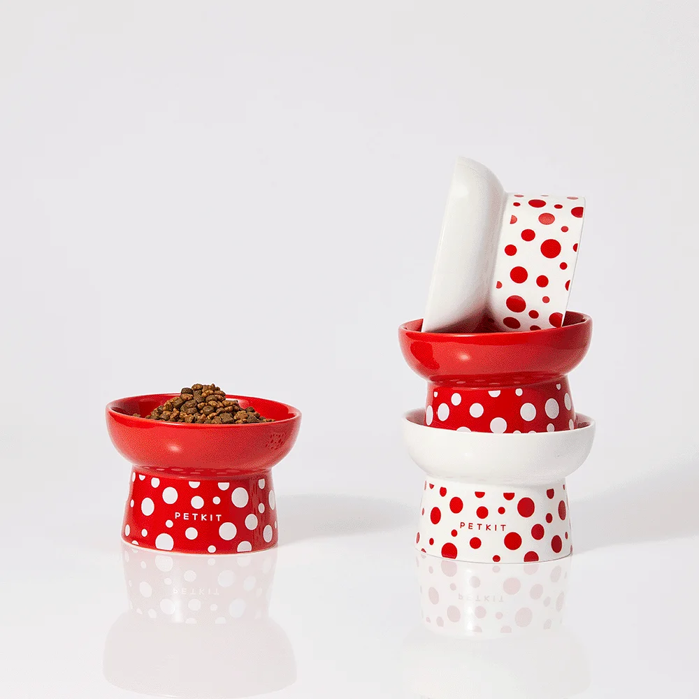 PetKit Polka Dot Ceramic Bowl - Image 6