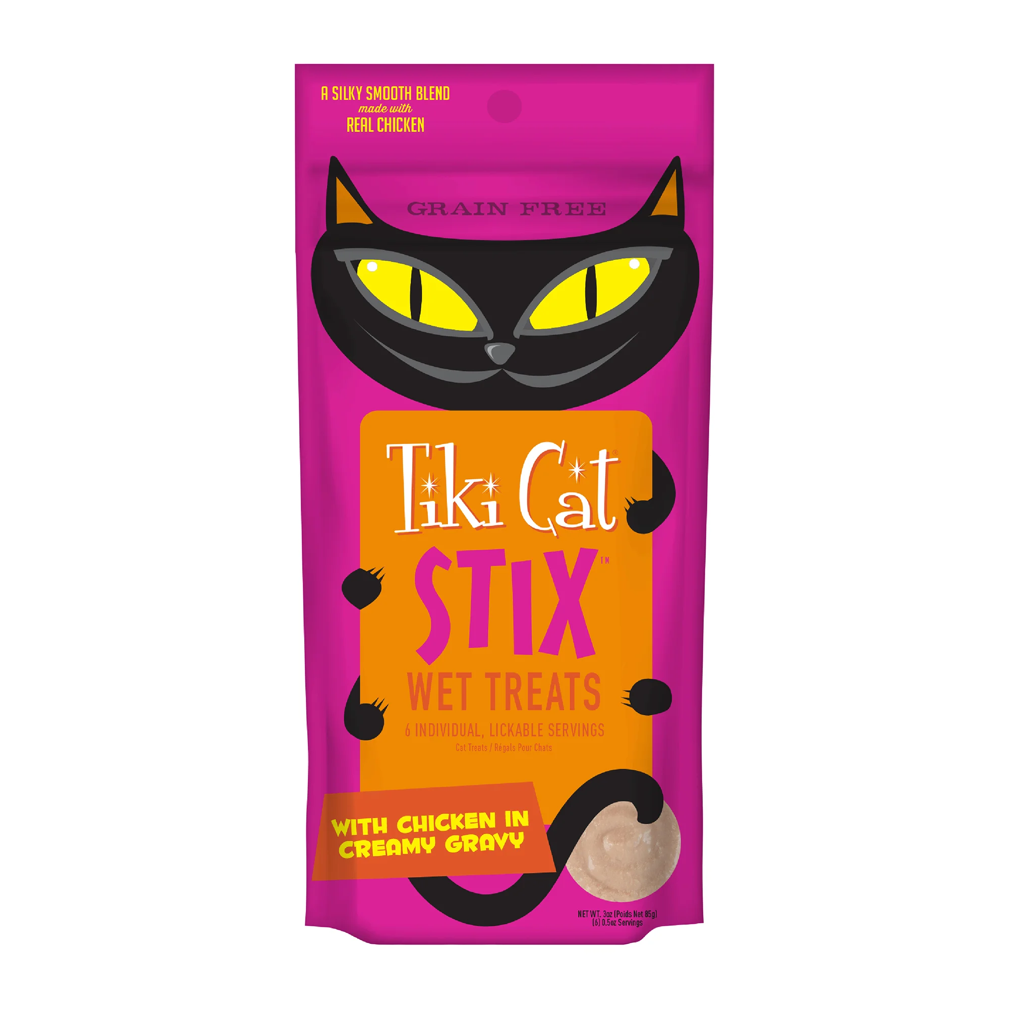 Tiki Cat Stix! Chicken Mousse Cat Treat, 6 Pieces