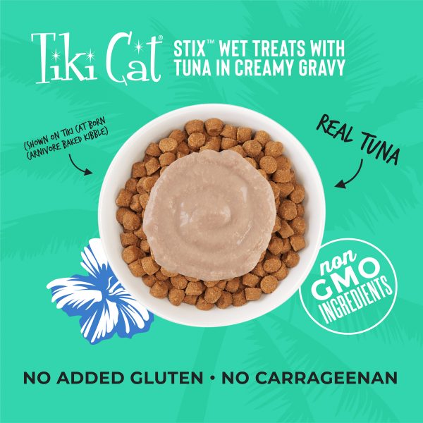 Tiki Cat Stix! Tuna Mousse Cat Treat, 6 Pieces - Image 4