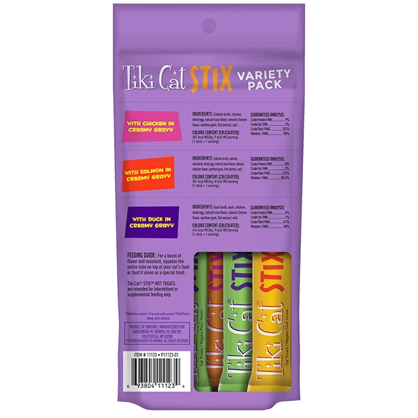 Tiki Cat Stix! Mousse Variety Pack Cat Treat, 6 Pieces - Image 2