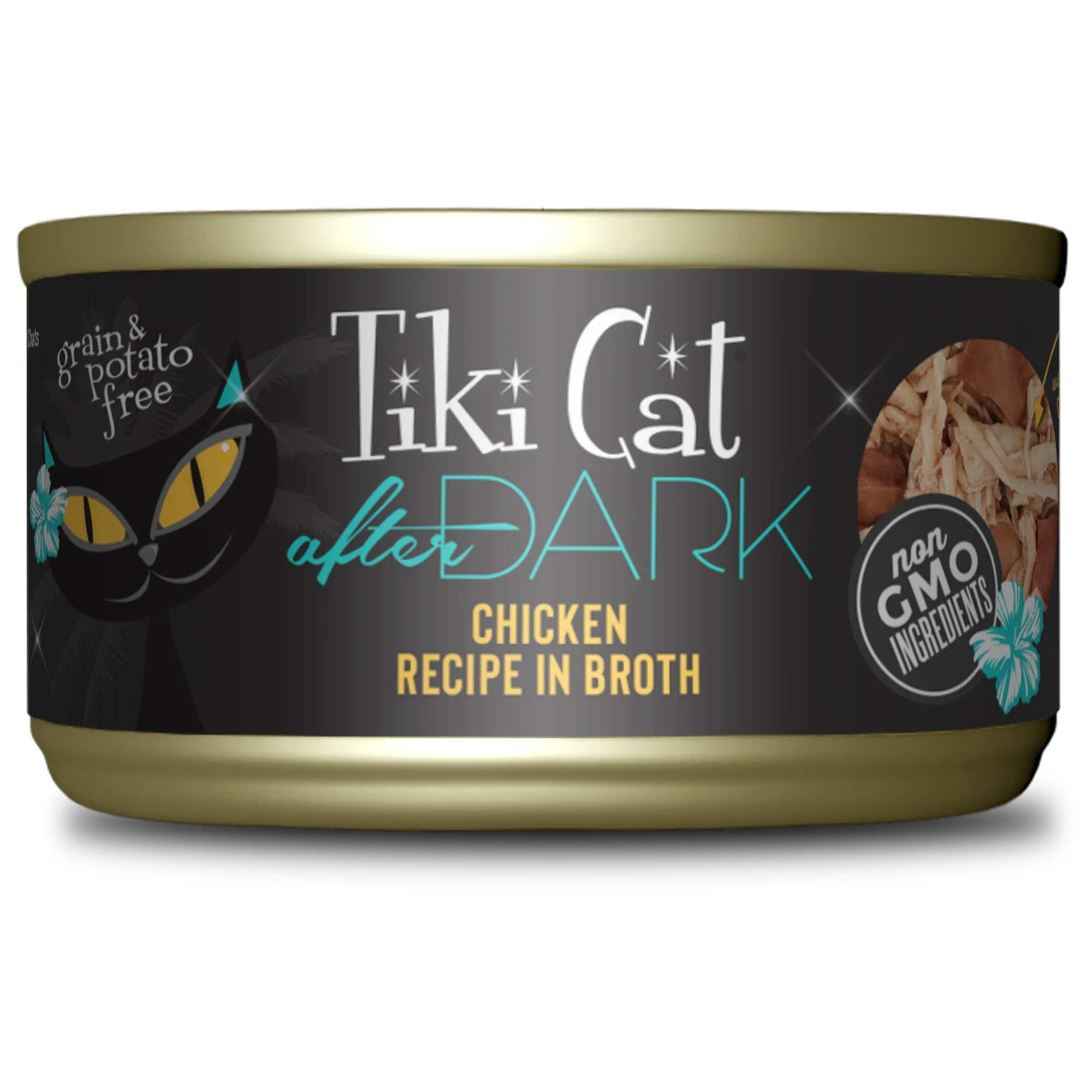 Tiki Cat After Dark Chicken in Broth Cat Wet Food, 80g