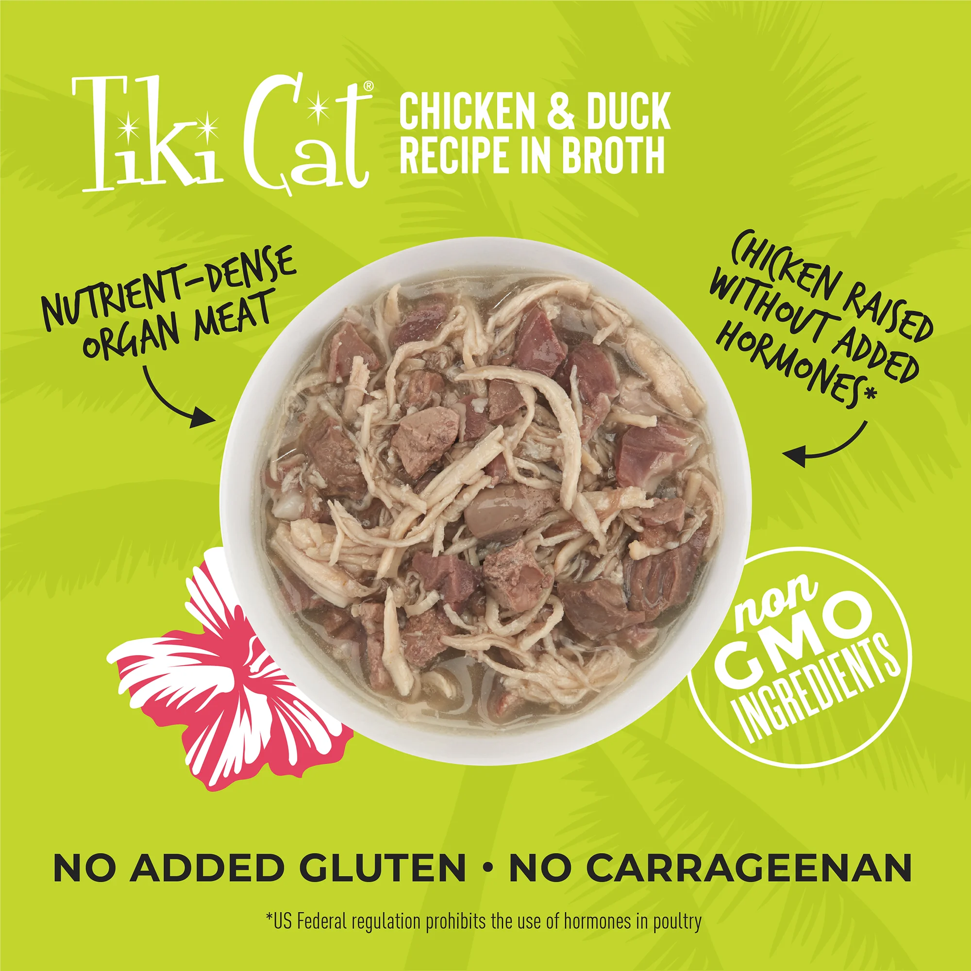 Tiki Cat After Dark Chicken & Beef in Broth Cat Wet Food, 80g - Image 2