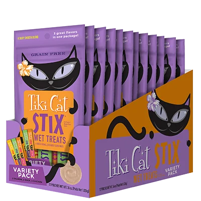 Tiki Cat Stix! Mousse Variety Pack Cat Treat, 6 Pieces - Image 3