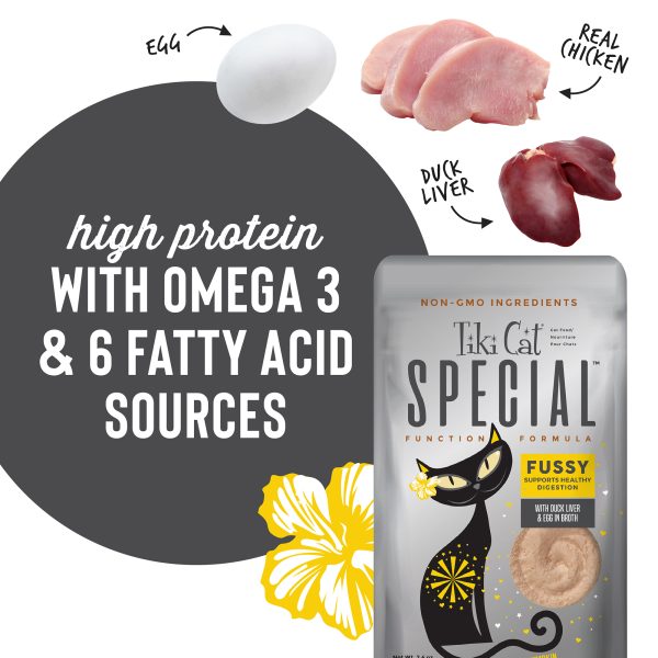 Tiki Cat Special Fussy! Supports Healthy Digestion Cat Wet Food, 68g - Image 5