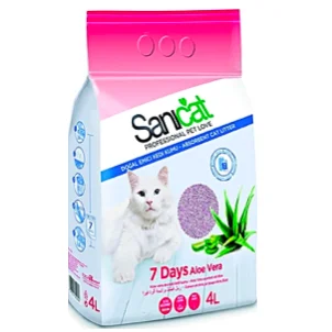 Sanicat 7 Days Aloe Vera Non-Clumping Cat Litter, 4L