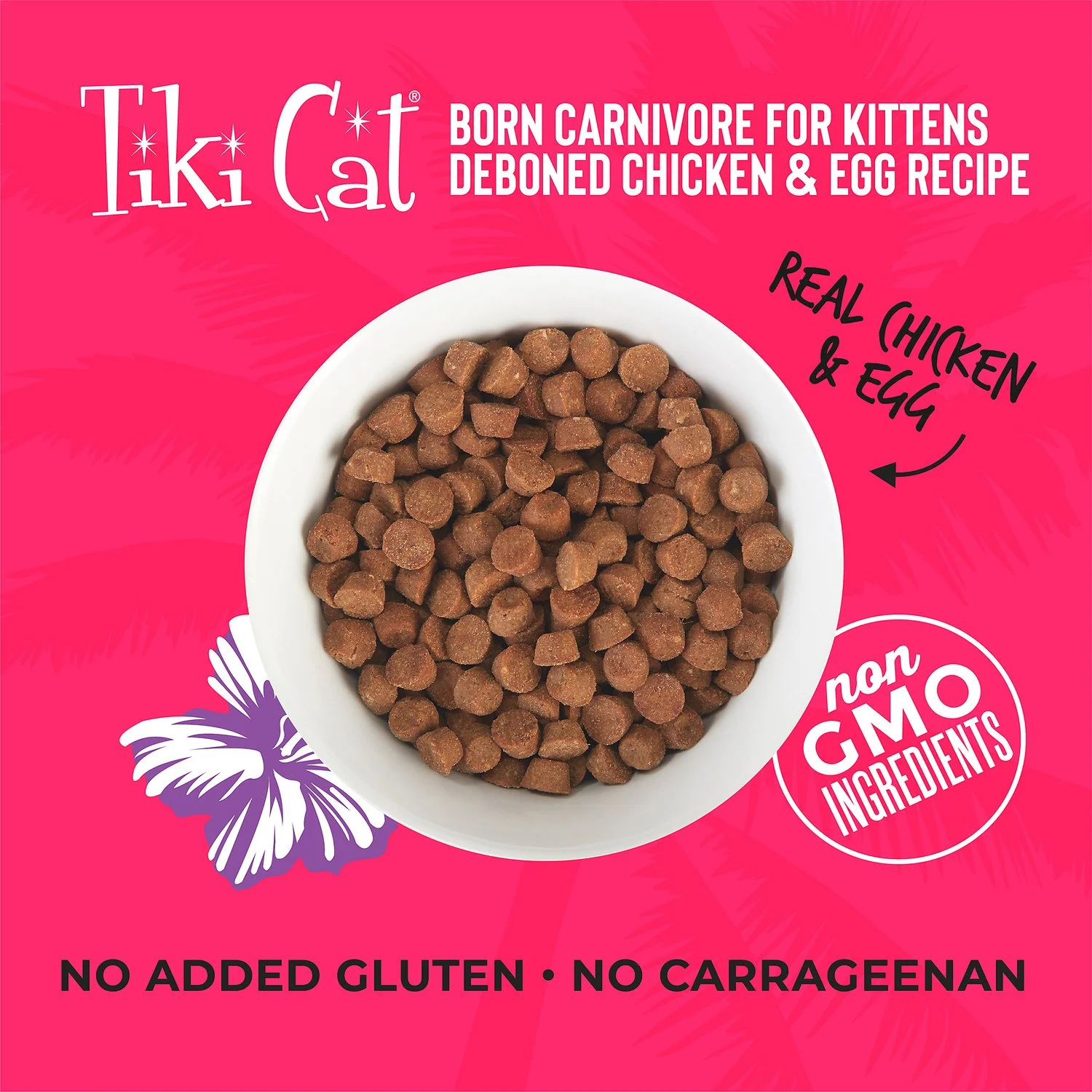 TikiCat Born Carnivore Deboned Chicken & Egg BAKED Dry Kitten Food, 1.27kg - Image 2