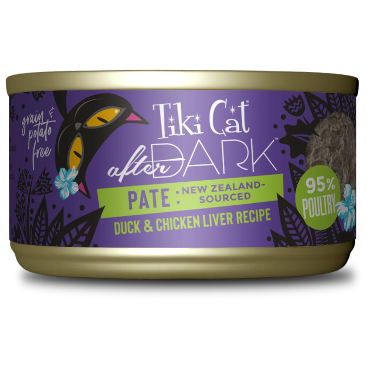 Tiki Cat After Dark Pate Duck & Chicken Liver Wet Cat Food, 85g