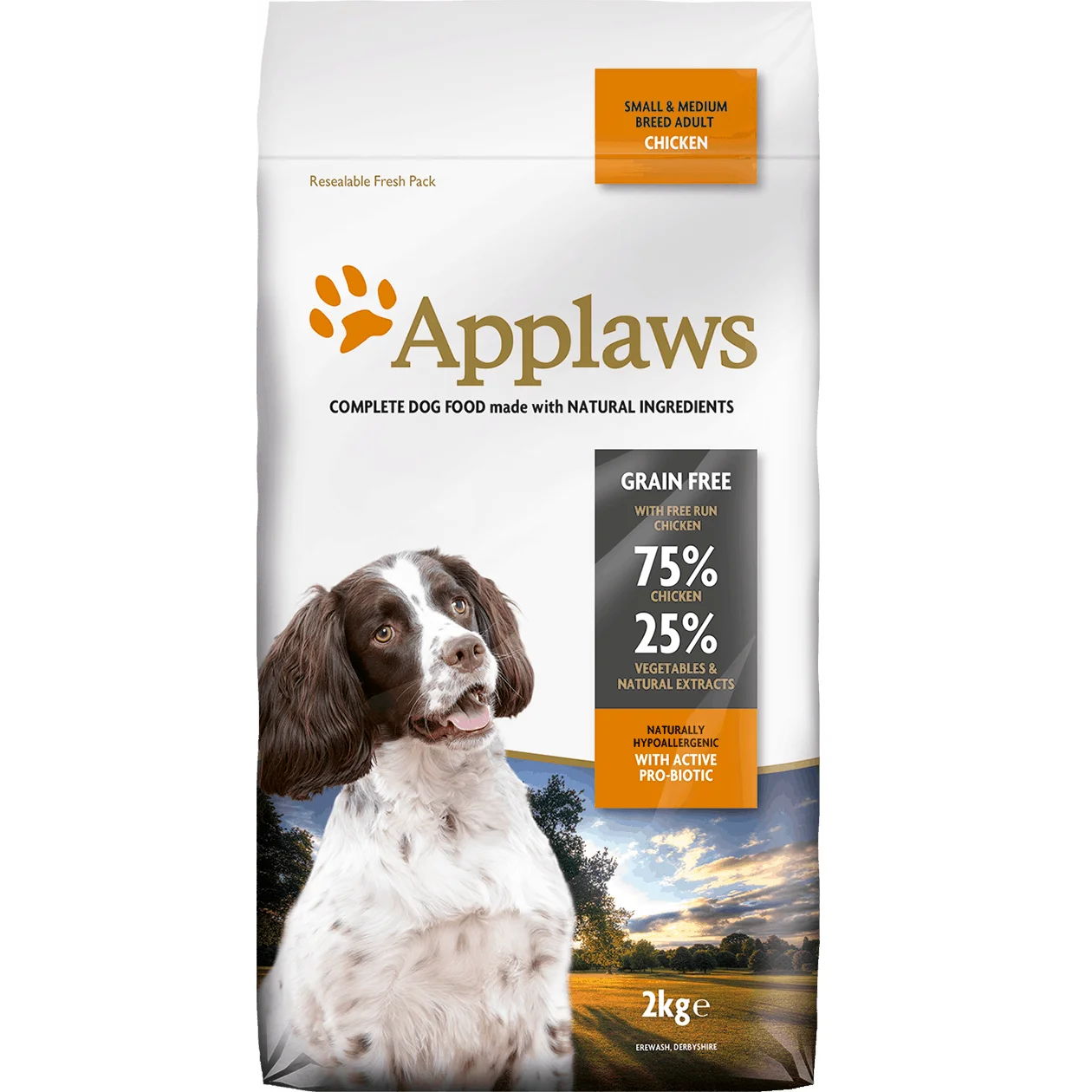Applaws Chicken Small and Medium Breed Dry Dog Food, 2 kg