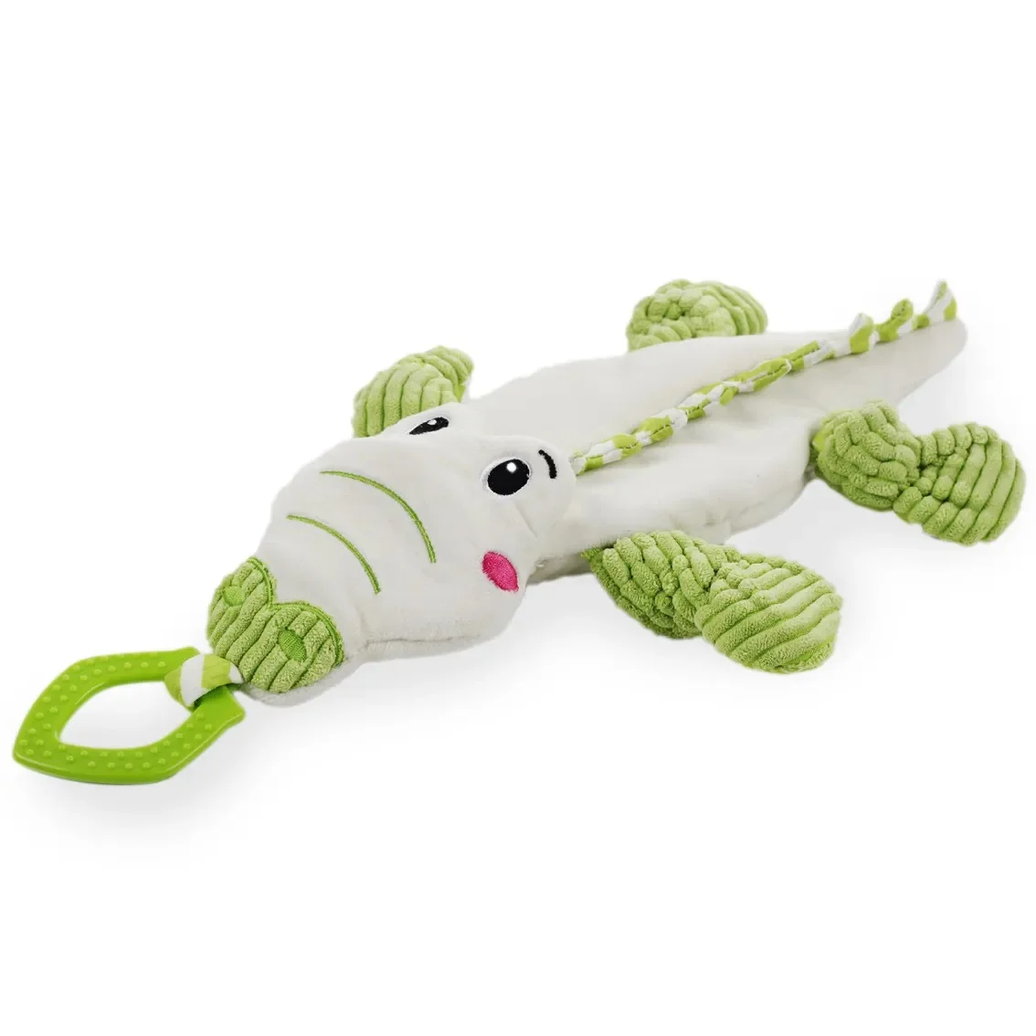 AFP Little Buddy Comforting Gator Dog Toy, Green - Image 2