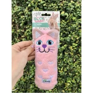 Alternative view of AFP Sock Cuddler Cat Toy - Pink