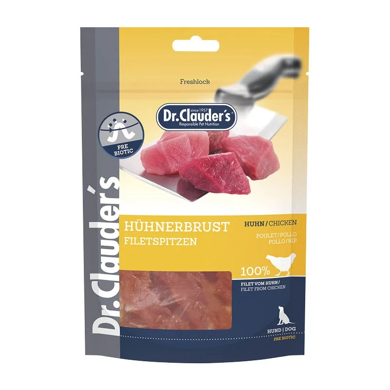 Dr.Clauder's Chicken Filet Dog Treat, 80g
