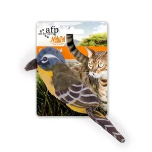AFP Catnip Bird Cat Toy - Brown & Yellow