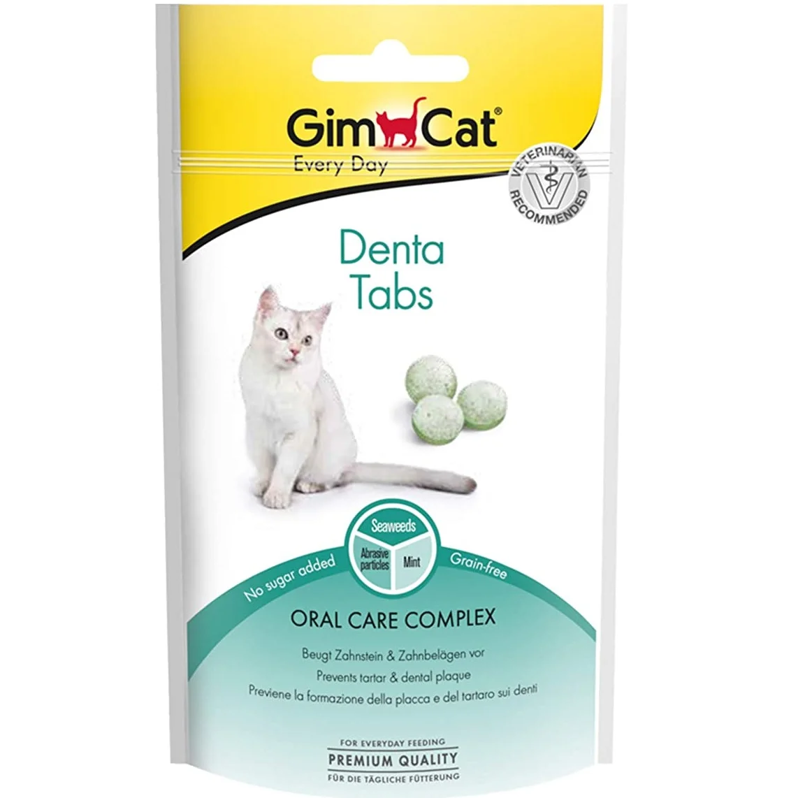 GimCat Denta Tabs Cat Treats, 40g