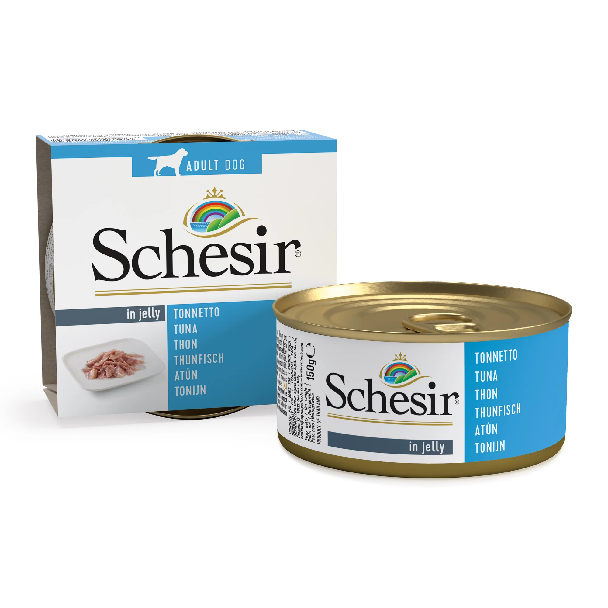 Schesir Tuna Wet Dog Food, 150g - Image 5