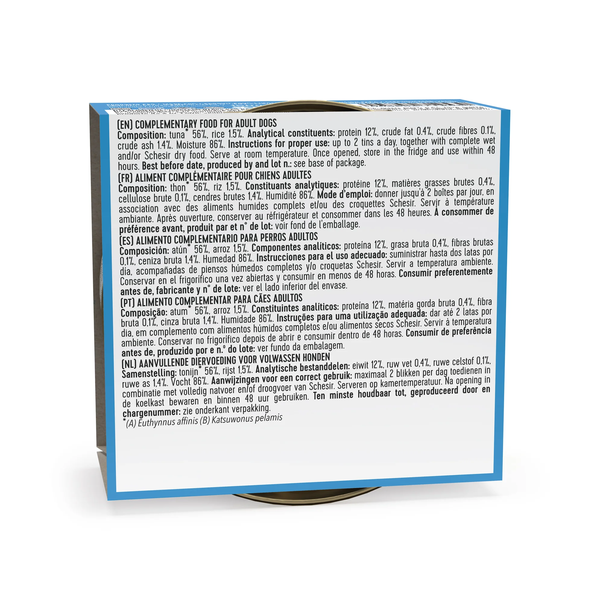 Schesir Tuna Wet Dog Food, 150g - Image 4