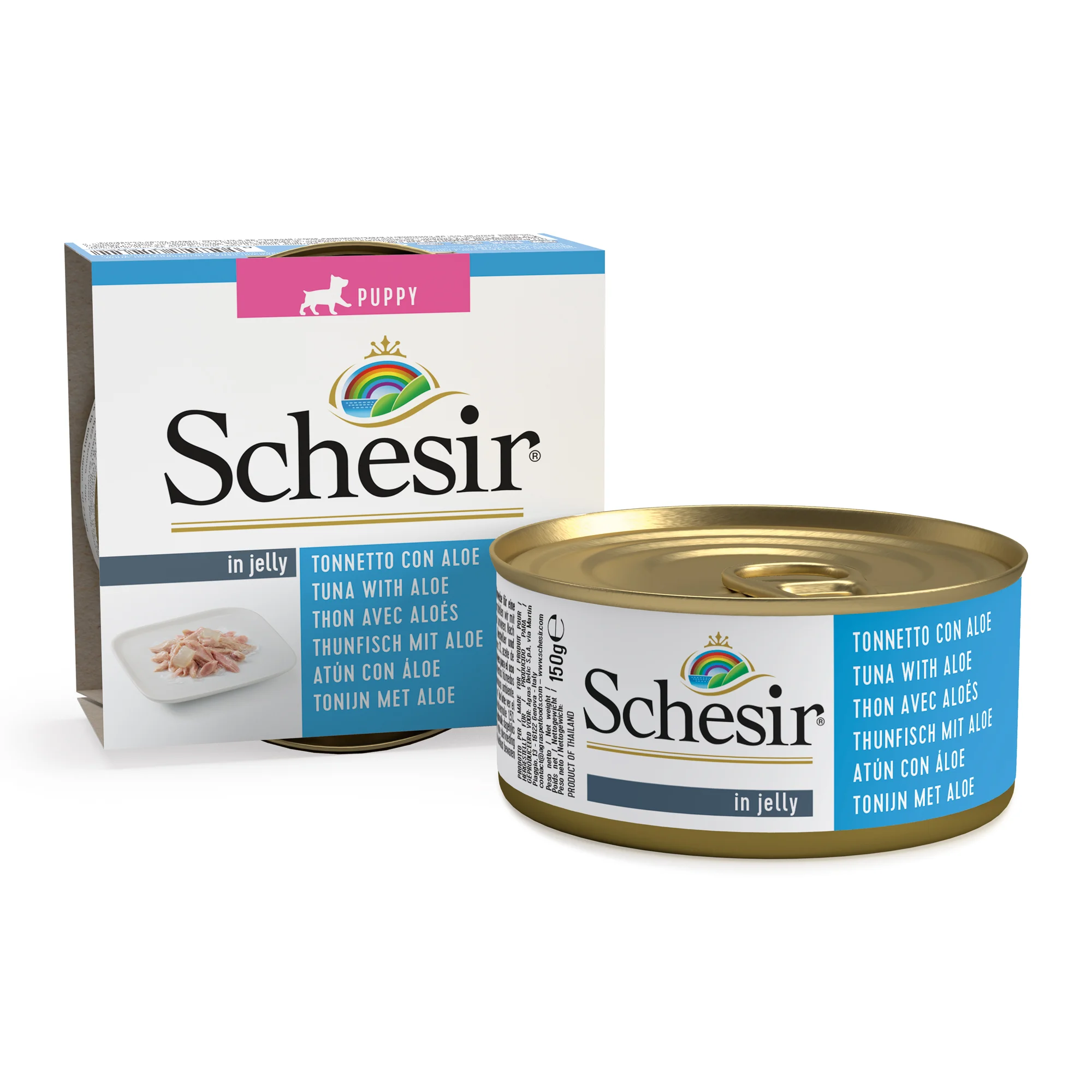 Schesir Tuna with Aloe Wet Puppy Food,  150g - Image 3