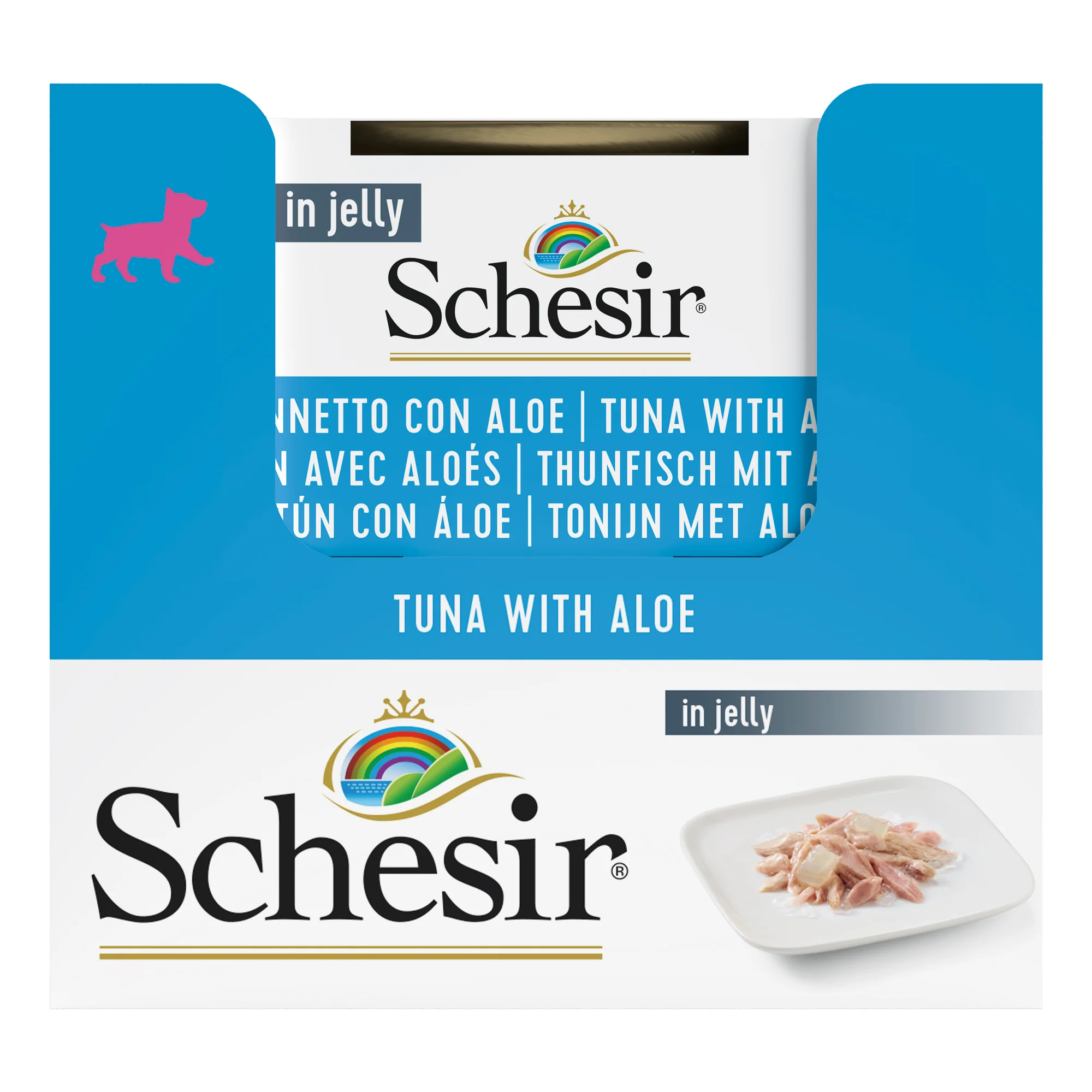 Schesir Tuna with Aloe Wet Puppy Food,  150g - Image 4