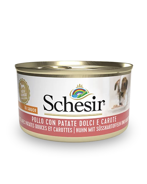 Schesir Chicken with Potatoes and Carrots Wet Dog Food, 85g