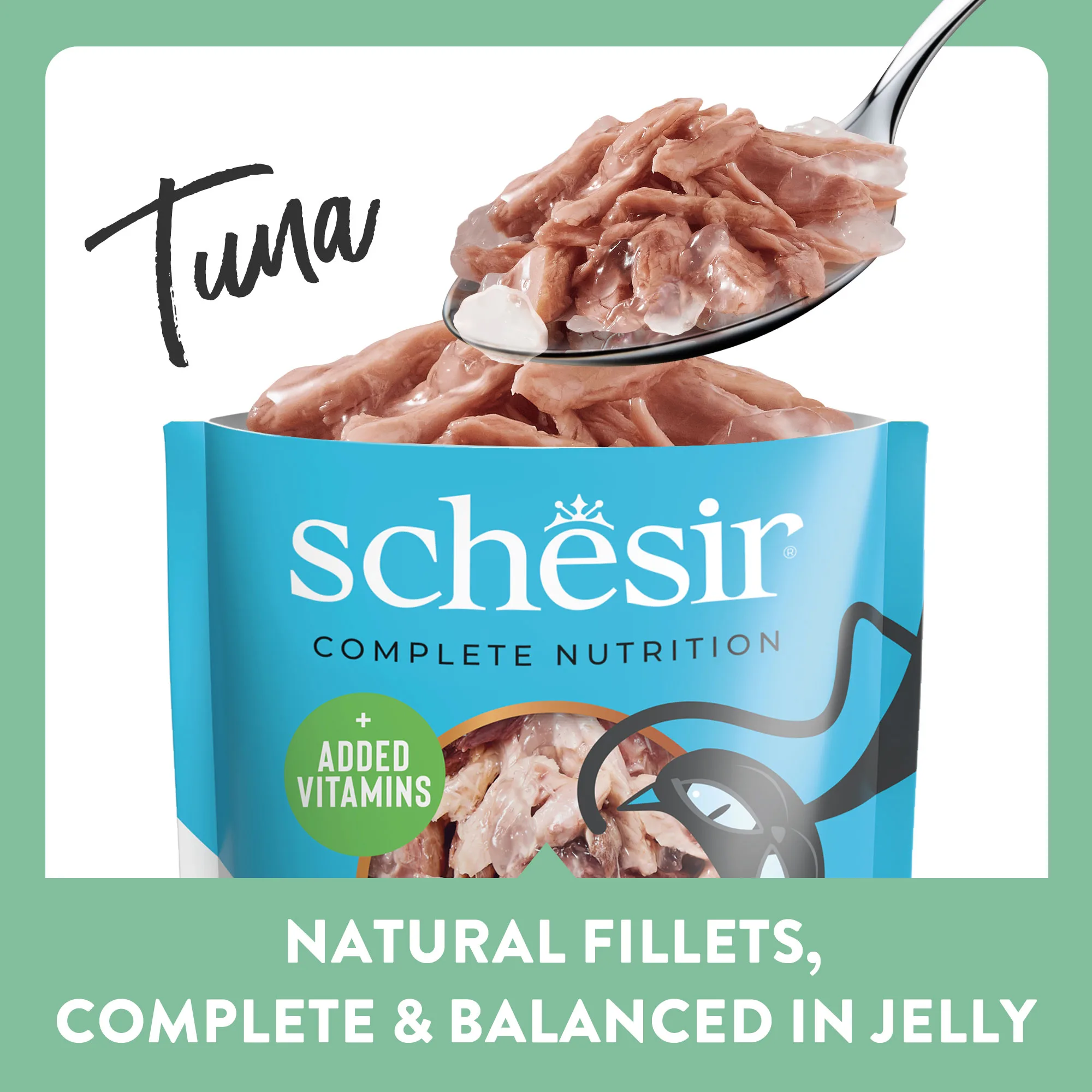 Schesir Complete Nutrition Tuna Pouch in Jelly Wet Cat Food, 85g - Image 4