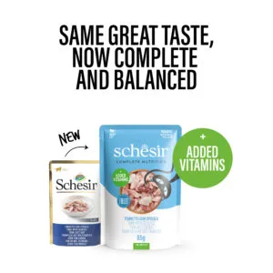 Alternative view of Schesir Complete Nutrition Tuna with Seabass Pouch in Jelly Wet Cat Food, 85g