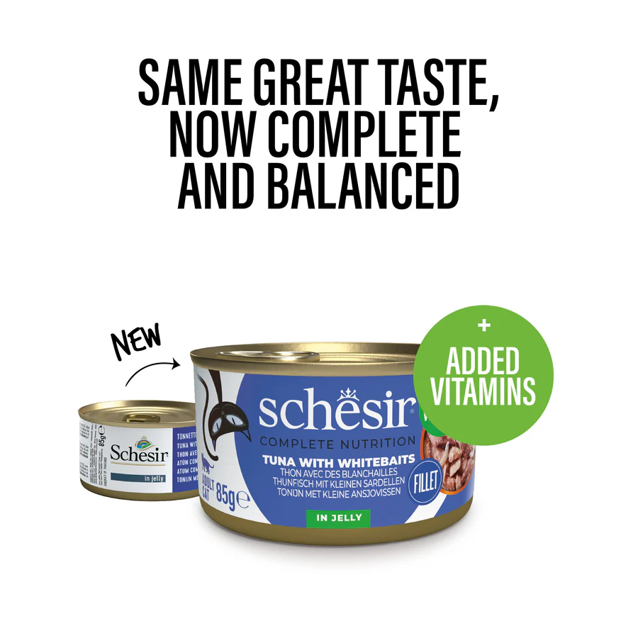 Schesir Complete Nutrition Tuna with Whitebait Wet Cat Food, 85g - Image 2