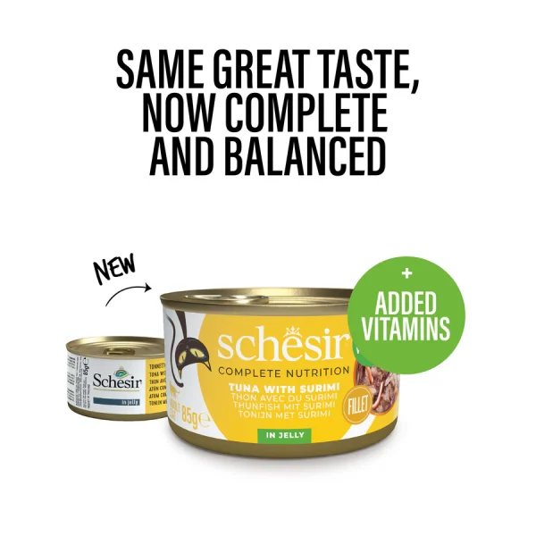 Schesir Complete Nutrition Tuna with Surimi Wet Cat Food, 85g - Image 2