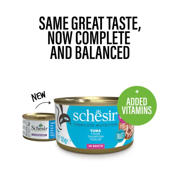 Schesir Complete Nutrition Tuna in Cooking Water Wet Cat Food, 85g - Image 2