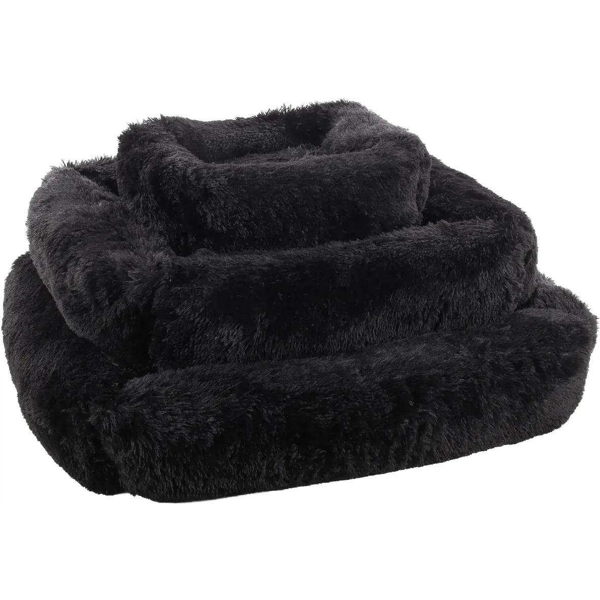 Flamingo Basket Krems Pet Bed, Black, 50x40x15cm