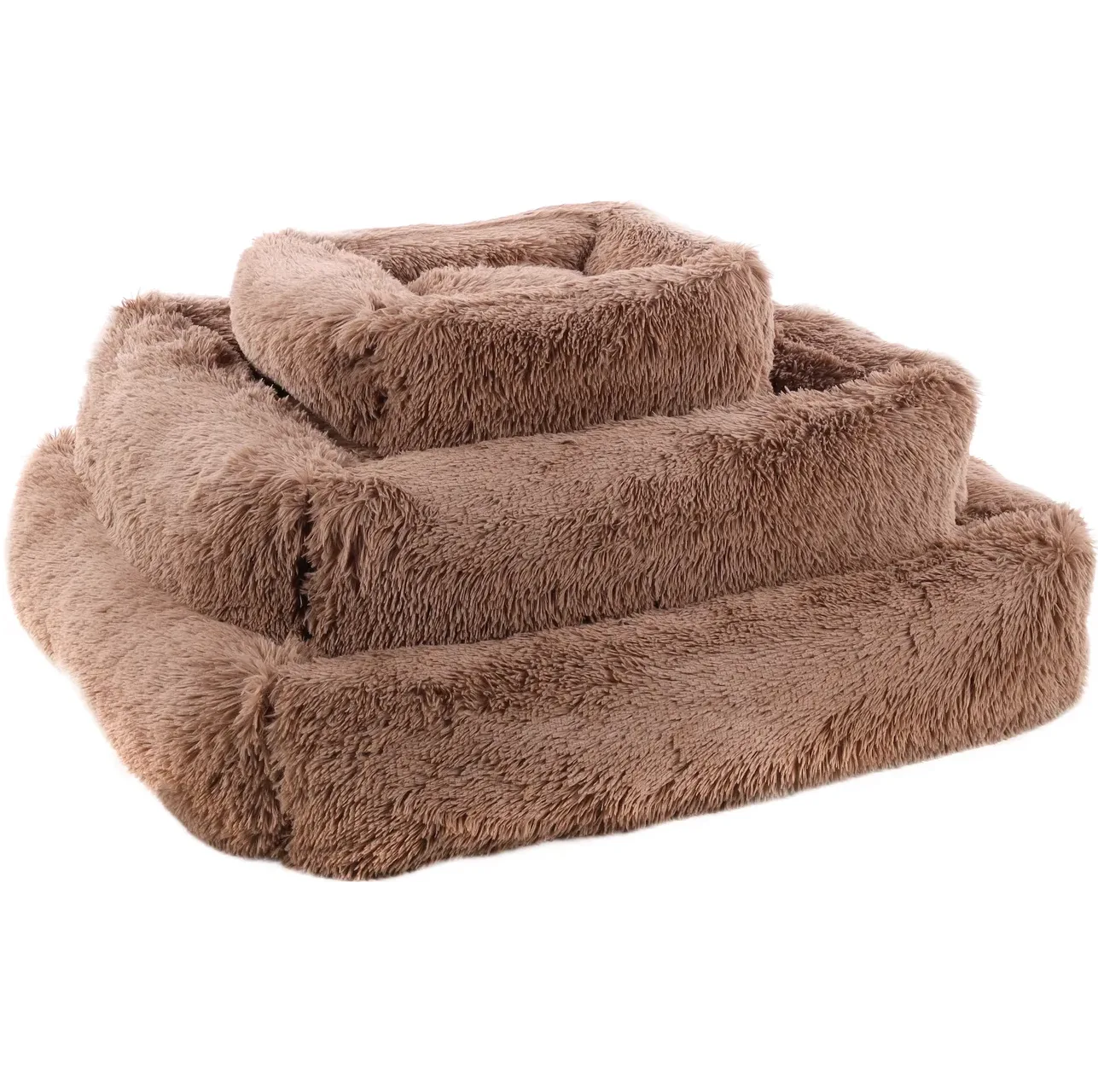 Flamingo Basket KremsPet Bed, Taupe, 50x40x15cm