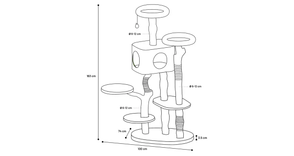 Flamingo Yuna Cat Tree - Image 3