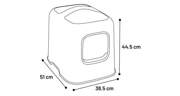 Flamingo Litter Box Trudy Anthracite - Image 4