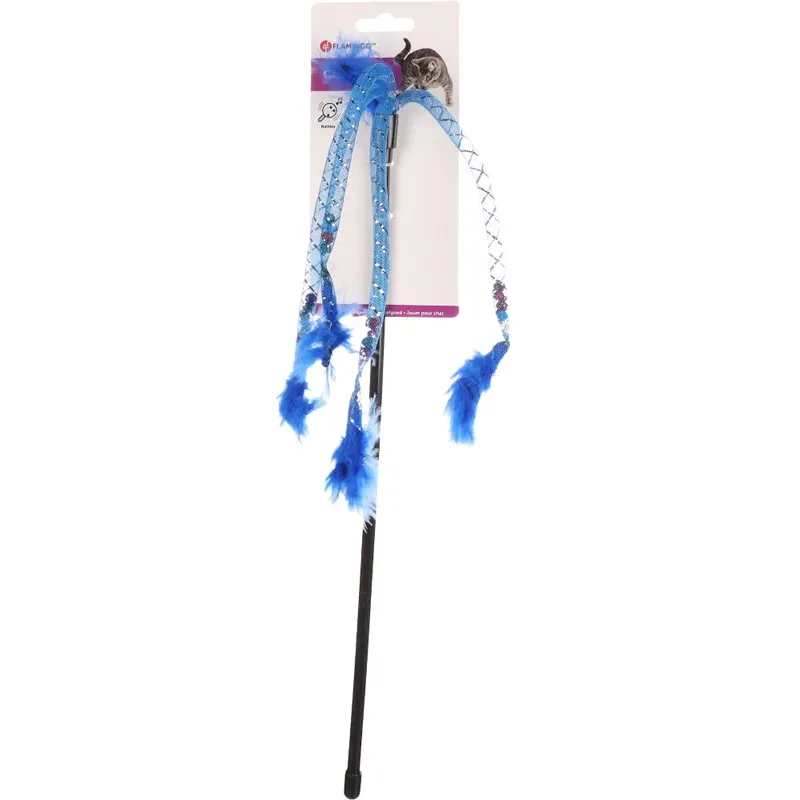 Flamingo Nancy Dangler Cat Toy, Blue - Image 2