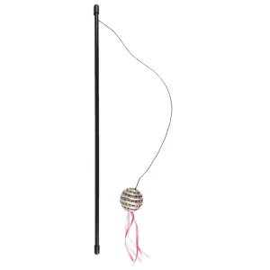 Flamingo Catchy Dangler with Ball Cat Toy, Pink