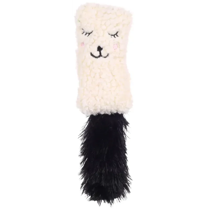 Flamingo Suava Cushion with Catnip Cat Toy, Cream