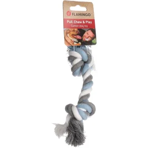 Flamingo Jim Knotted with 2 Knots Dog Toy